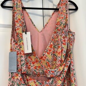 Collective concepts floral jumpsuit